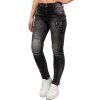Cipo & Baxx slim fit Jeans Damen Stonewashed WD358 Black W29/L32