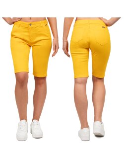 Cipo & Baxx Damen Straight Fit Capri Hose Mid Waist BA-WK186