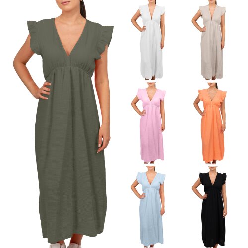 Reichstadt Damen Musselin Sommerkleid 25RSW076