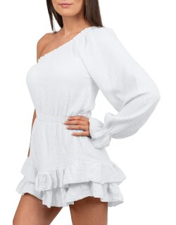 Reichstadt Damen Musselin Sommerkleid mit Shorts 25RSW079