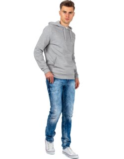 Cipo & Baxx straight fit Jeans Herren Stonewashed CD319 Blue W40/L34