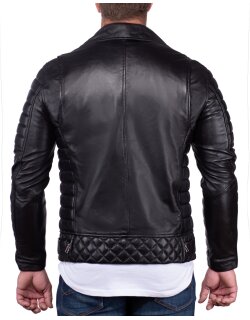 Reichstadt Slim Fit Kunstleder Jacke Silver Zipper RS001X PU