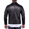 Reichstadt Slim Fit Kunstleder Jacke Silver Zipper RS001X PU