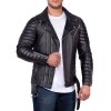 Reichstadt Slim Fit Kunstleder Jacke Silver Zipper RS001X PU