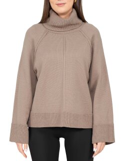 Reichstadt Relaxed Fit Rollkragenpullover Rippabschlüsse 25RSW097