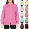 Reichstadt Relaxed Fit Strickjacke Dekorative Knöpfe 25RSW094
