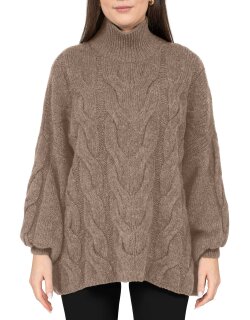 Reichstadt Relaxed Fit Strickpullover Zopfstruktur 25RSW091