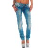 Cipo & Baxx slim fit Jeans Damen Stonewashed CBW0347A Light Blue W29/L32