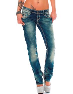 Cipo & Baxx slim fit Jeans Damen Stonewashed WD153