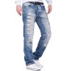 Cipo & Baxx regular fit Jeans Herren Stonewashed CD131 Blue W30/L32