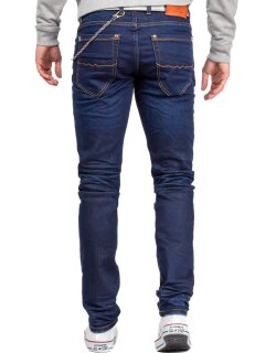 Cipo & Baxx slim fit Jeans Herren Stonewashed CD392 Blue W30/L34