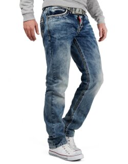 Cipo & Baxx regular fit Jeans Herren Stonewashed CD148 Blue W36/