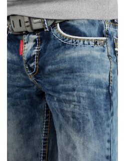 Cipo & Baxx regular fit Jeans Herren Stonewashed CD148 Blue W38/L34