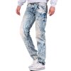 Cipo & Baxx regular fit Jeans Herren Stonewashed C0894A Light Blue W34/L32