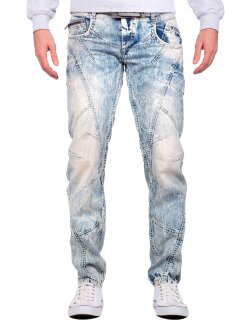 Cipo & Baxx regular fit Jeans Herren Stonewashed C0894A Light Blue W33/L34
