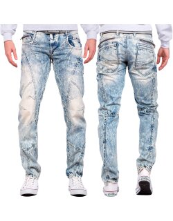 Cipo & Baxx regular fit Jeans Herren Stonewashed...