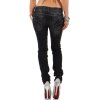 Cipo & Baxx Slim Fit Jeans Damen Stonewashed CBW0655 Black W31/L32