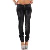 Cipo & Baxx Slim Fit Jeans Damen Stonewashed CBW0655 Black W31/L34