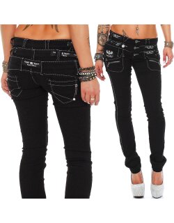 Cipo & Baxx Regular Fit Jeans Damen Ohne Waschung  CBW0313 Black W30/L34