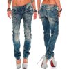 Cipo & Baxx slim fit Jeans Damen Stonewashed WD175 Blue W28/L32