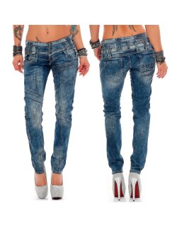 Cipo & Baxx slim fit Jeans Damen Stonewashed WD245...