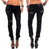 Cipo & Baxx slim fit Jeans Damen Denim WD228 Black W30/L34