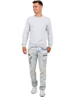Cipo & Baxx regular fit Jeans Herren Stonewashed CD272 Blue W31/L32