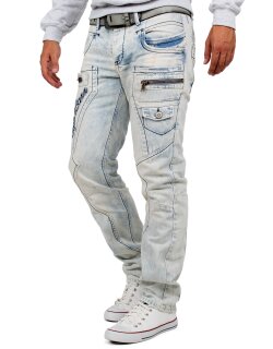 Cipo & Baxx regular fit Jeans Herren Stonewashed CD272 Blue W32/L32