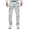 Cipo & Baxx regular fit Jeans Herren Stonewashed CD272 Blue W34/L32