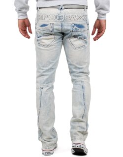 Cipo & Baxx regular fit Jeans Herren Stonewashed CD272 Blue W36/L32