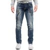 Cipo & Baxx regular fit Jeans Herren Stonewashed CD296 Blue W32/L32