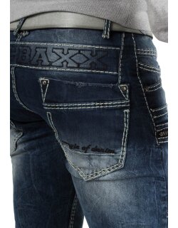 Cipo & Baxx regular fit Jeans Herren Stonewashed CD296 Blue W31/L34