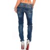 Cipo & Baxx Slim Fit Jeans Damen Stonewashed  WD200B Blue W27/L32