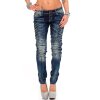 Cipo & Baxx Slim Fit Jeans Damen Stonewashed WD255 Blue W27/L32