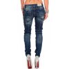 Cipo & Baxx Slim Fit Jeans Damen Stonewashed WD255 Blue W27/L32