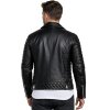 Reichstadt Herren Slim Fit Bikerjacke Silver Zipper  RS001LUX Black S