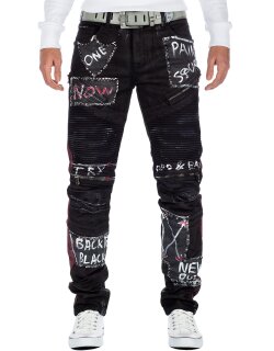 Cipo & Baxx straight fit Jeans Herren Mid Waist CD571