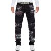 Cipo & Baxx Straight Fit Jeans Herren Mid Waist CD571 Black W32/L32