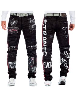 Cipo & Baxx Straight Fit Jeans Herren Mid Waist CD571...