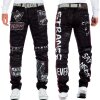 Cipo & Baxx Straight Fit Jeans Herren Mid Waist CD571 Black W33/L34