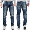 Cipo & Baxx regular fit Jeans Herren Stonewashed CD328 Blue W29/L32