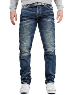 Cipo & Baxx regular fit Jeans Herren Stonewashed CD328 Blue W33/L32