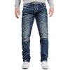 Cipo & Baxx regular fit Jeans Herren Stonewashed CD328 Blue W30/L34