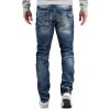 Cipo & Baxx regular fit Jeans Herren Stonewashed CD328 Blue W30/L34