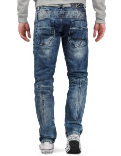 Cipo & Baxx regular fit Jeans Herren Stonewashed C1178 Blue W38/L32