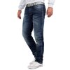 Cipo & Baxx Regular Fit Jeans Herren Stonewashed CD186A Blue W32/L32