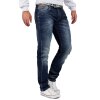Cipo & Baxx Regular Fit Jeans Herren Stonewashed CD186A Blue W32/L32