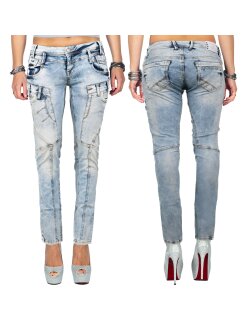 Cipo & Baxx slim fit Jeans Damen Stonewashed WD216...