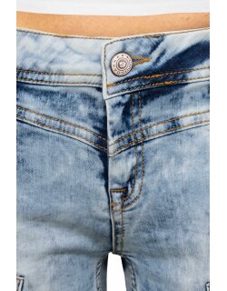 Cipo & Baxx Slim Fit Jeans Damen Stonewashed WD216 Blue W28/L32