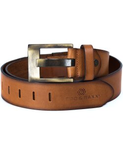 Cipo & Baxx Herren Gürtel C-2163 Taba 85cm x 5cm